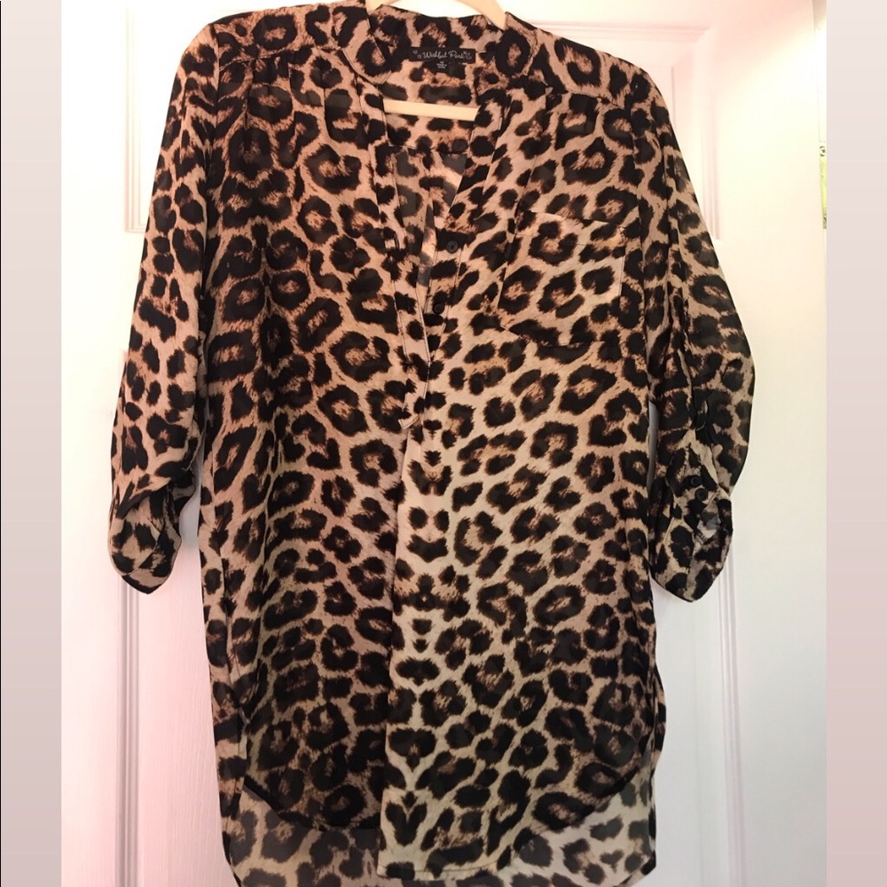 Leopard print blouse